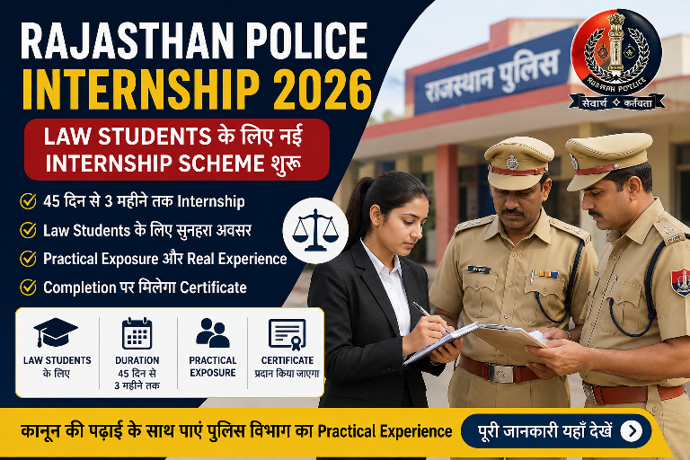 Rajasthan Police Internship 2026
