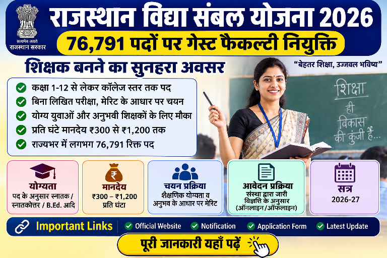 Rajasthan Vidya Sambal Yojana 2026
